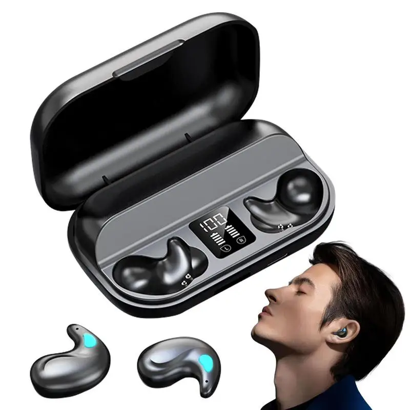 

Noise Blocking Earbuds Led Noise Cancelling Earbud Headset Stereo Sound 5.3 Sense-Free Earphones With Charging Case Headsets