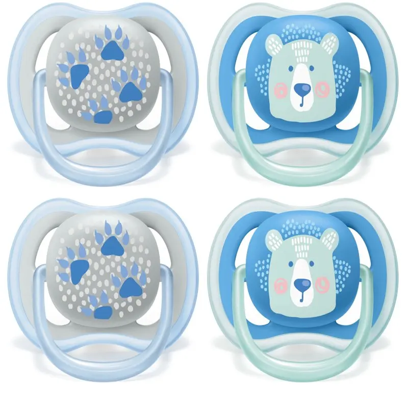 

Air Pacifier, 6-18 Months, Bear/, 4 Pack, SCF085/09