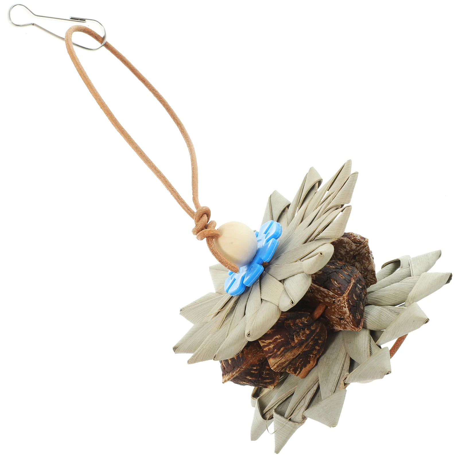 

Parrot Chew Toy Birdcage Wood Hanging Delicate Toys Wear-resistant Parakeet Accessories Wooden Chewing