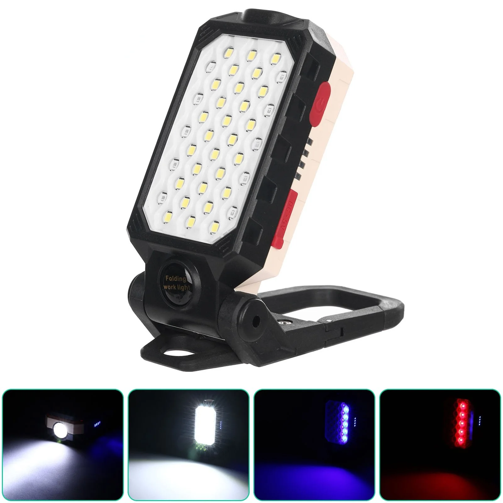 

Портативный супер яркий Рабочий фонарь COB, магнитный USB Перезаряжаемый светодиодный фонасветильник, фонарь для кемпинга, водонепроницаемый...