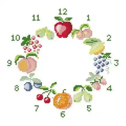 

Cross Stitch Set Chinese Cross-stitch Kit Embroidery Needlework Craft Packages Cotton Fabric Floss New Designs Clock SY-717