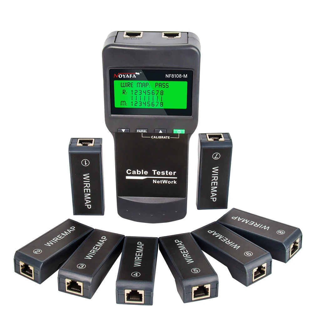 NOYAFA new NF-8108M network cable tester professional rj45 tester Measure Length Cabl Multifunctional poe Network Tools NOYAFA new NF-8108M network cable tester professional rj45 tester Measure Length Cabl Multifunctional poe Network Tools