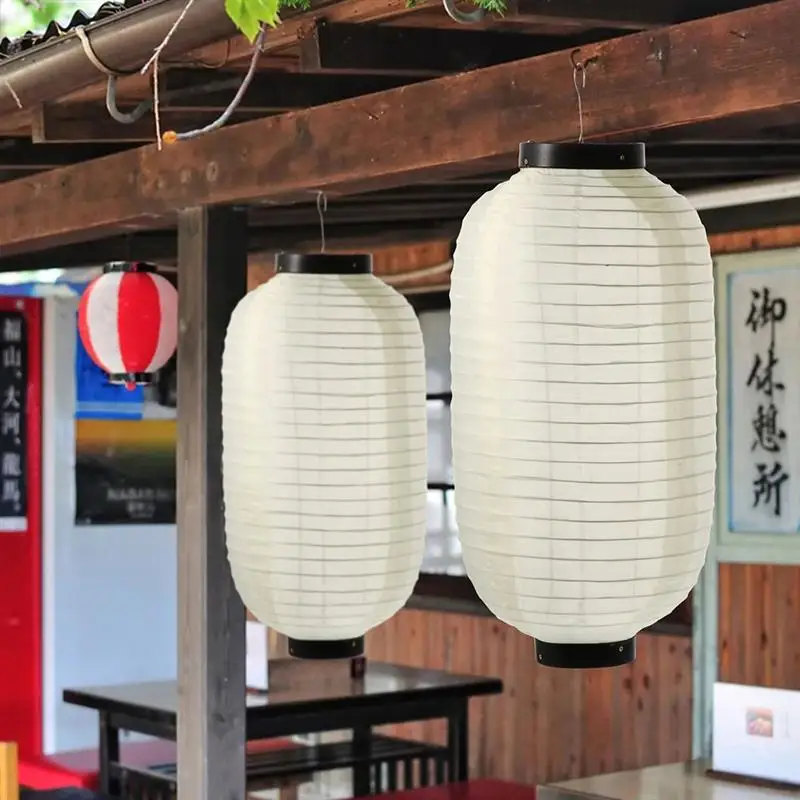 

1PC Japanese Lantern Waterproof Traditional Japanese Style Hanging Lantern Bistro Ramen Cuisine Restaurant Decor 45X25CM