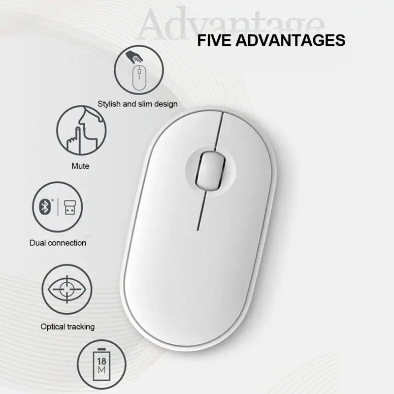 

2023 Pebble Silent Mouse Silent Mouse M350 Dual-mode Wireless Mouse Office Mouse Fashion Laptop Mouse Mouse New Office
