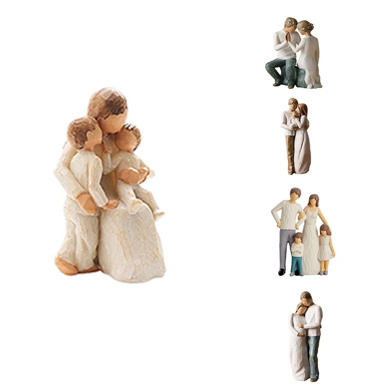 

Family Series Decor Warm Resin Character Model Nordic Home Decor Living Room Bedroom Study Countertop Decor