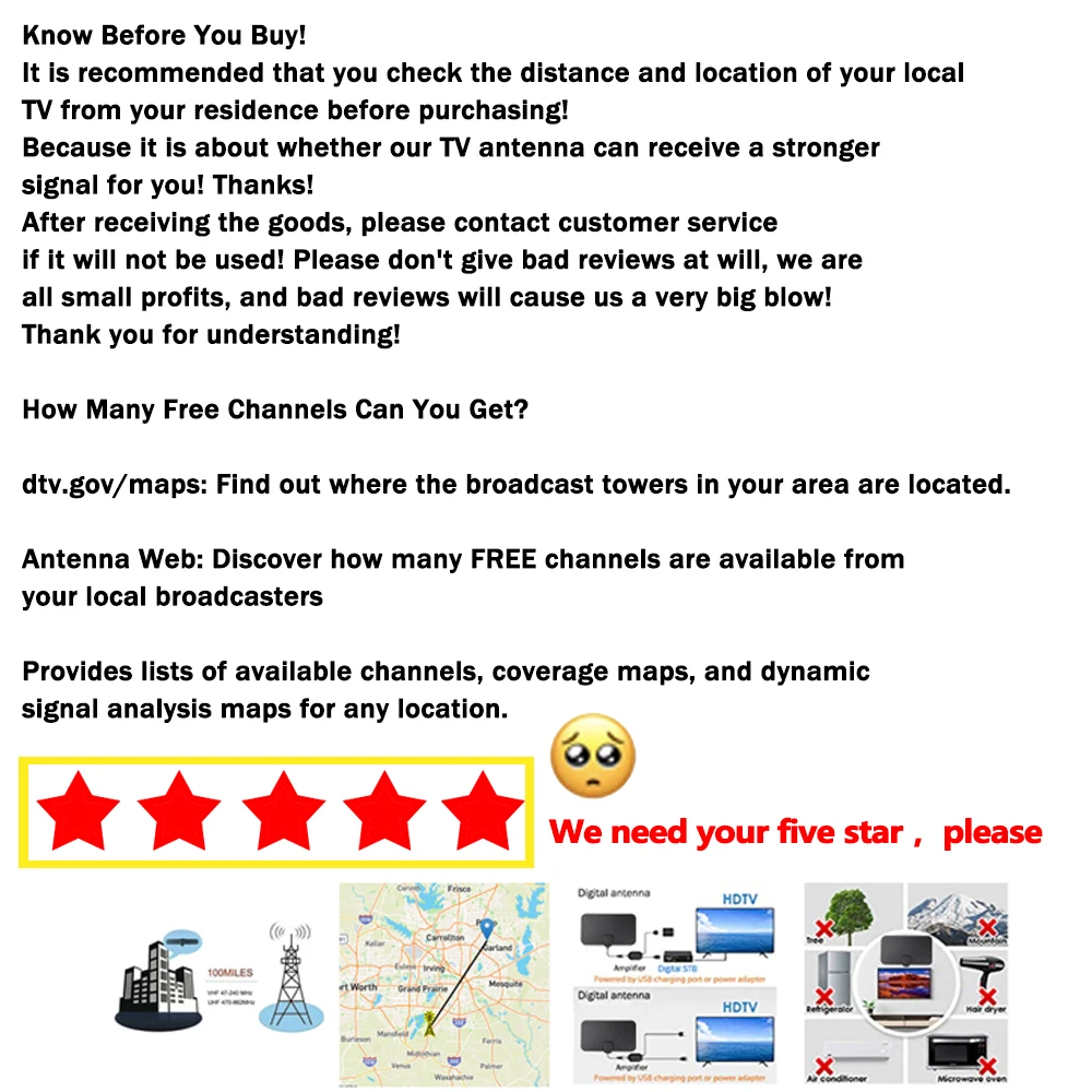 Цифровая ТВ-антенна с усилителем 3000 миль |