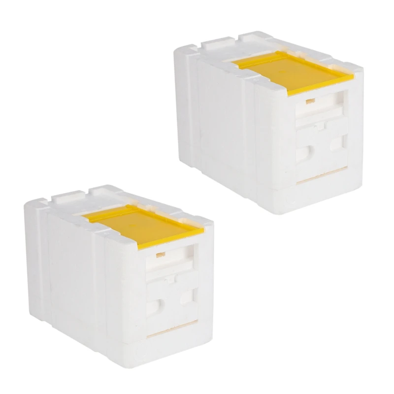 

2X Bee Hive Beekeeping King Box Pollination Box Foam Frames Beekeeping Tool Kit
