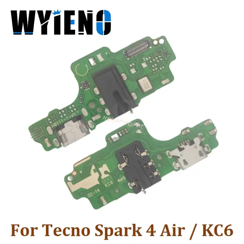 

Wyieno для Tecno Spark 4 Air / KC6 USB док-станция зарядное устройство разъем для наушников аудио разъем микрофон гибкий кабель зарядная плата