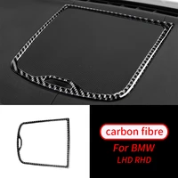 1pcs real carbon fiber center dashboard speaker frame trim cover car interior accessories for bmw x3 x4 g01 g02 18 19