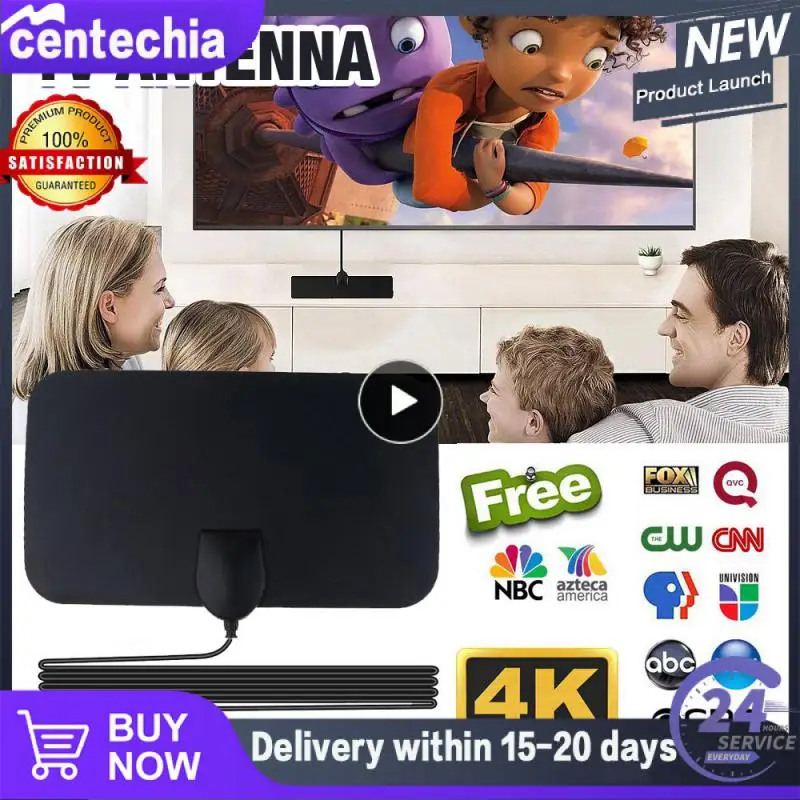 

1~10PCS Hdtv Antenna 1080p Multi-directional Capability 4k 13ft Cable Dvb-t2 4k Full Hd Channel Easy For Setup Clear Picture