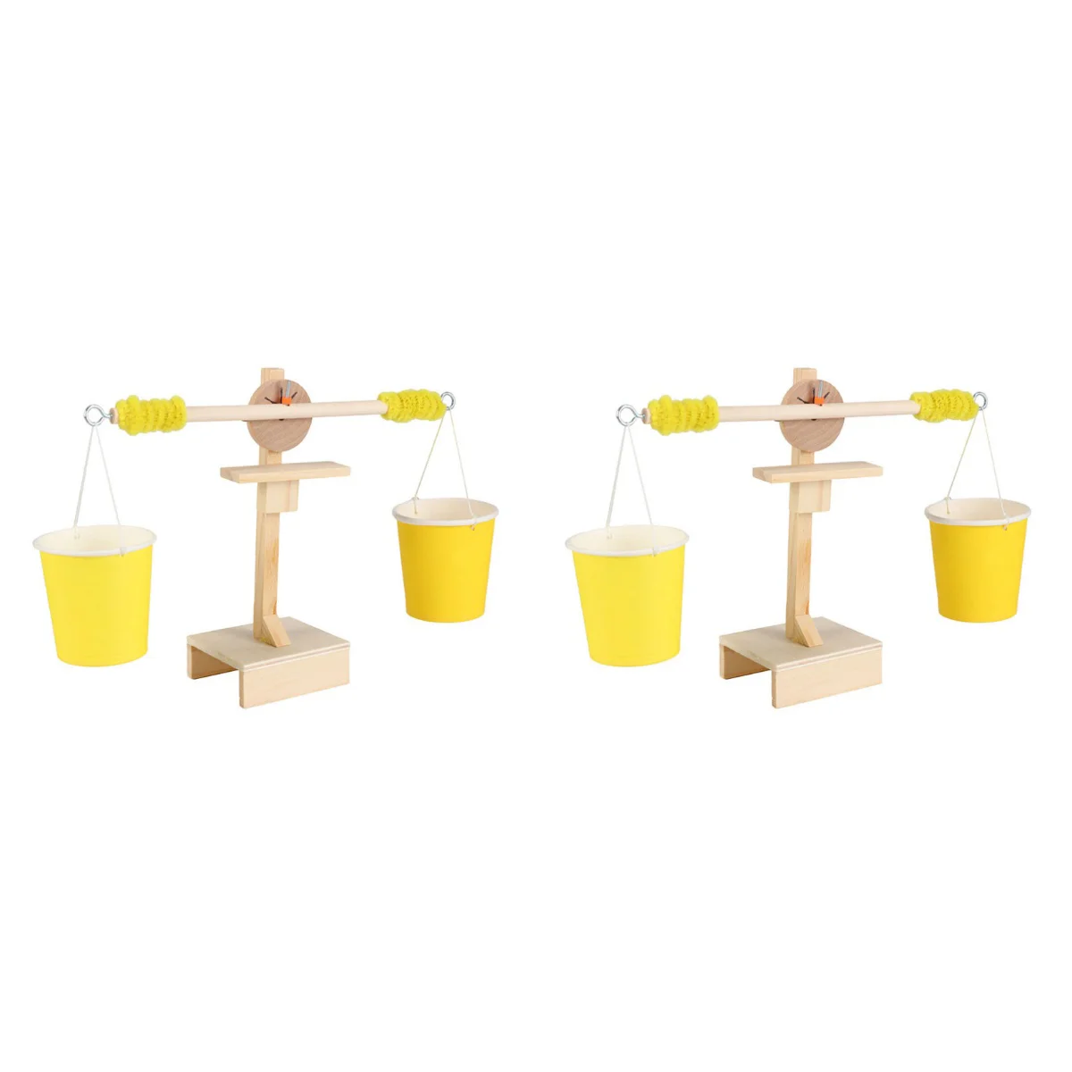 

2 pcs Wood DIY Balance Scale Science Toy Scientific Balancing Game Toy for Kids Children