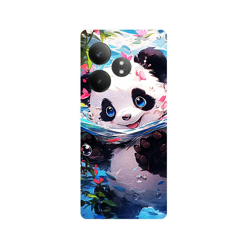 Чехол для Realme GT Neo6 SE GT6 Симпатичный Панда Противоударный силиконовый чехол Neo 6