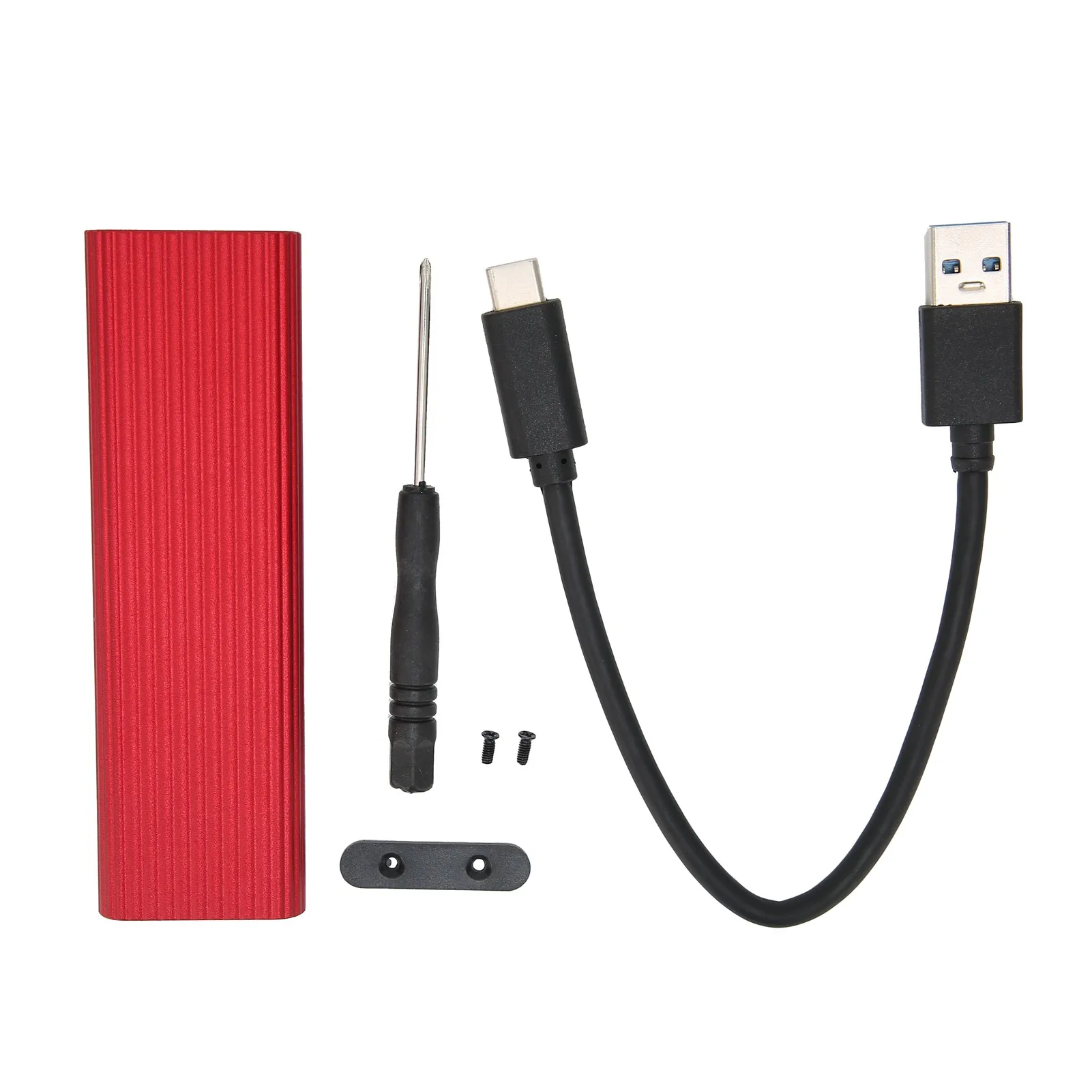 

SSD Enclosure M.2 NGFF Serial ATA Adapter Box B Key/B+M Key External Hard Drive Case for Win Xp/7/8/Red