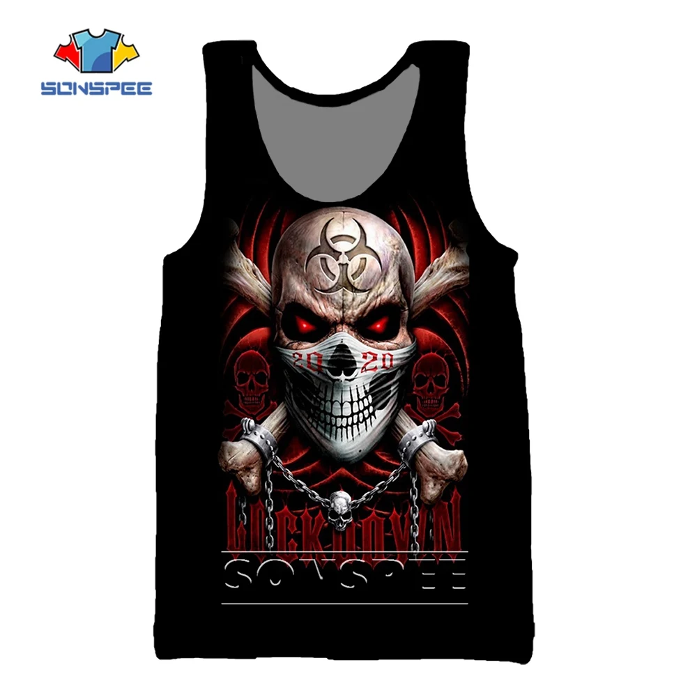 Майка мужская с 3D-принтом в стиле Харадзюку мультяшный Топ хип-хоп спортивный