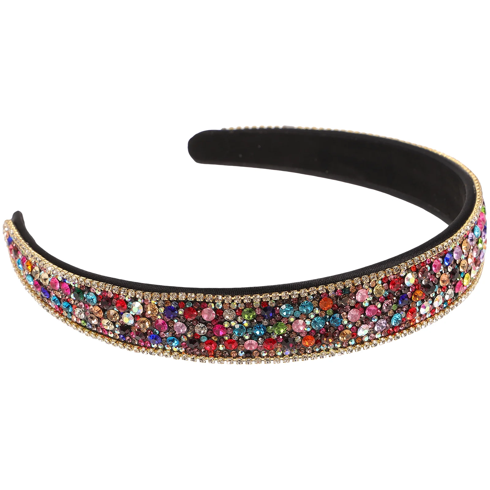 

Decorative Women Headdress Rhinestone Hair Hoops Glitter Colorful Headwear Hair Decoration for Women Girls