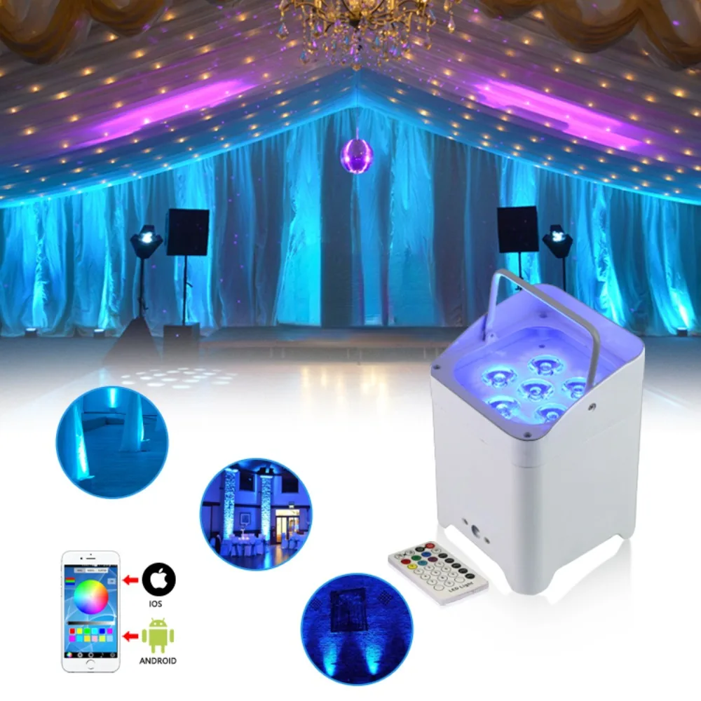 

wireless dj light bar wedding stage waterproof battery led