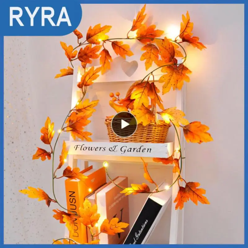 

String Lights 2m Battery Powered Diamond Leaf Lamp Outdoor For Christmas Wedding Party Decoration Gift Holiday Lights Lamp