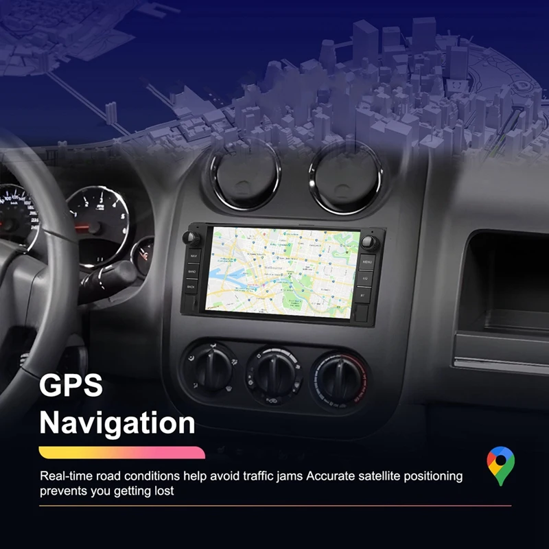 Автомобильная стереосистема для Jeep Wrangler JK Dodge RAM 1500 2 Din Android Radio Carplay 7-дюймовая с