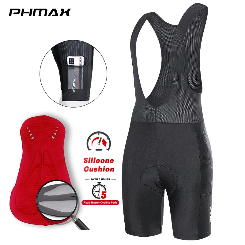PHMAX мужские летние шорты-комбинезон с для велоспорта дышащие велосипедные шорты