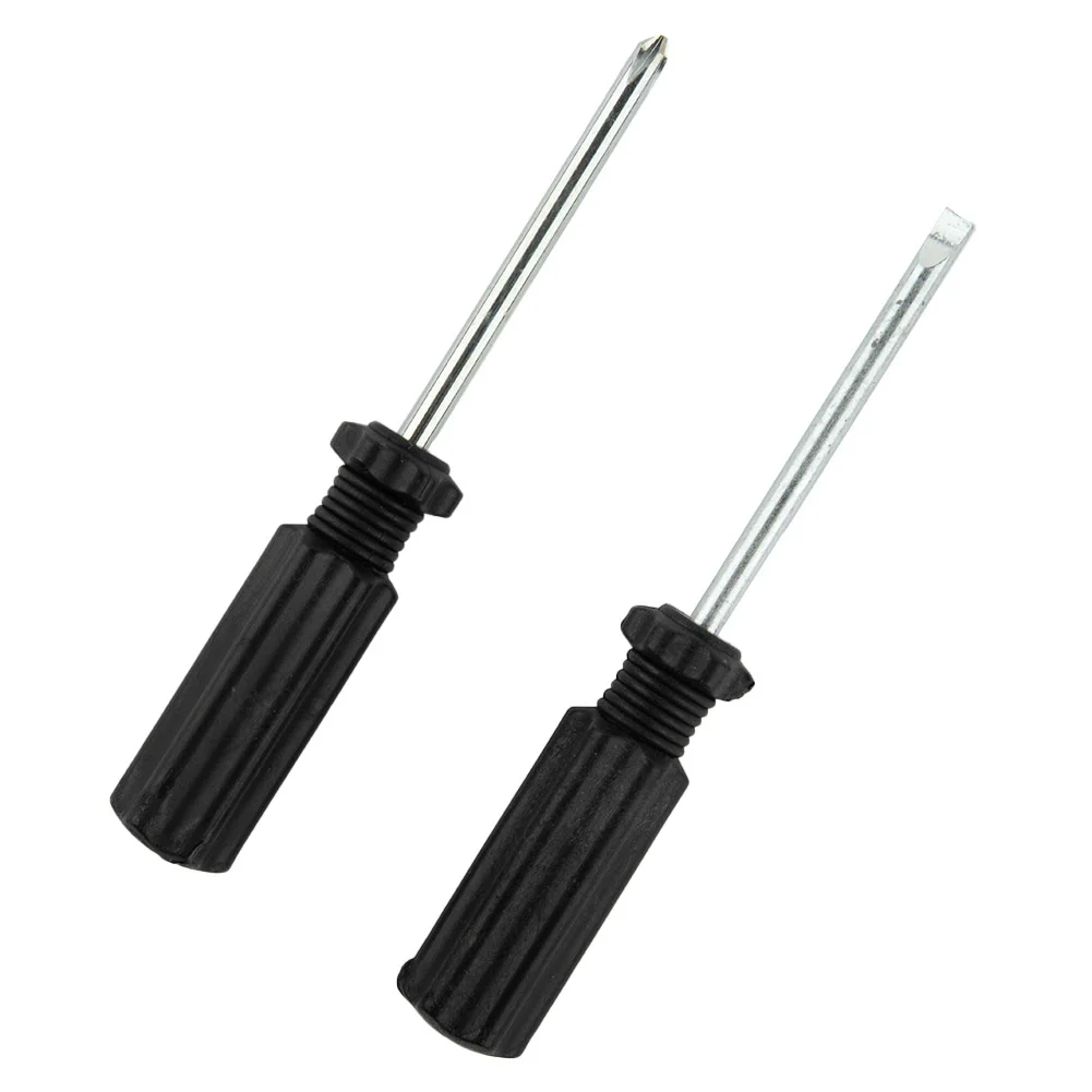 

2pcs Mini Slotted/Cross Screwdriver 4mm Home DIY Hand Repair Tools Multi-Function Precision Screwdriver Set Non-slip Screw Drive