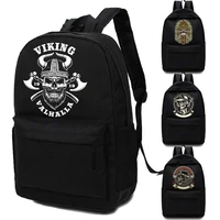 school women backpack fashion zipper canvas outdoor sport gym shoulder backpack skull printing high capacity travel bag men 2022