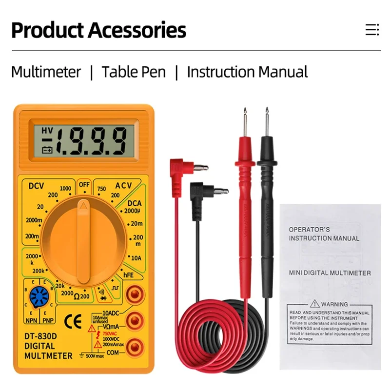 

Мультиметр ANENG DT830D