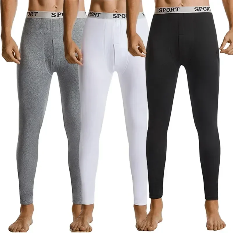 Мягкая зимняя одежда теплые кальсоны термодлинное мужское нижнее белье колготки