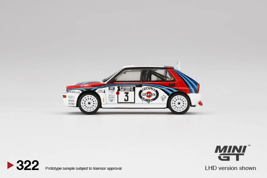 Мини GT 64 Lancia Delta HF Integrale Evoluzione 1992 Rally 1000 Lakes Winner #3 LHD MGT00322-L |