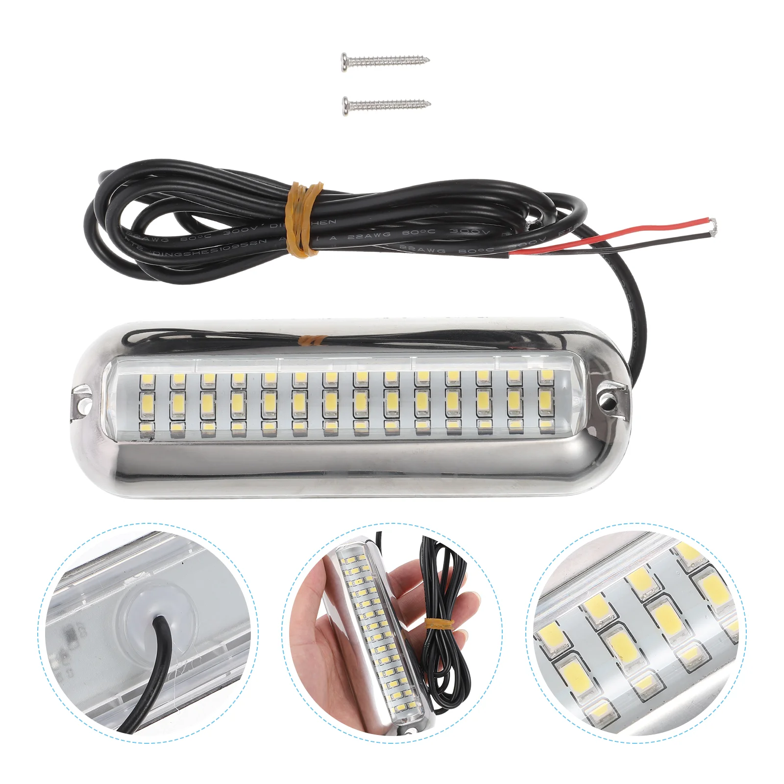 

LED Underwater Boat Light Waterproof Stainless Steel Underwater Boat Light