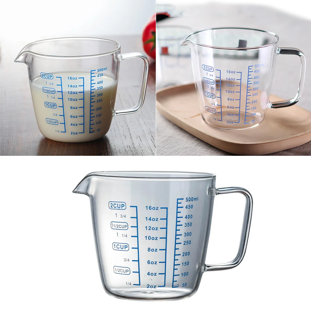 

Glass Measuring Cup, Measurement Cups with Handle Glass Cup for Home Cooking