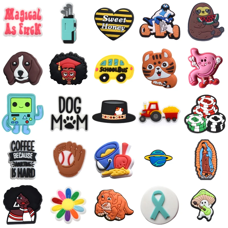 

Женские дизайнерские подвески для обуви Croc, подвески, рождественские подарки, аксессуары для обуви, подвески Crocs, украшения, летние популярн...