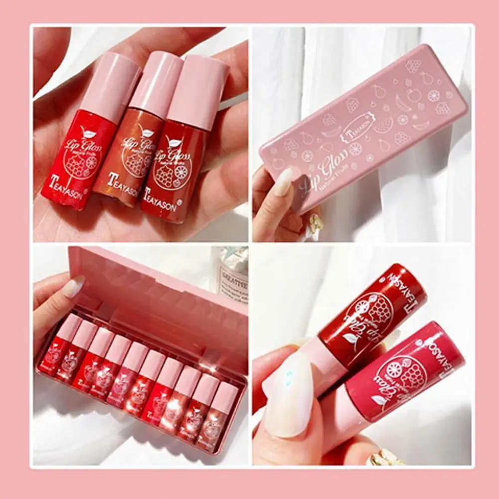 

1 шт. миниатюрная бархатная Глянцевая водостойкая антипригарная помада для макияжа длинные цвета Блеск для губ увлажняющая Косметика Корея...