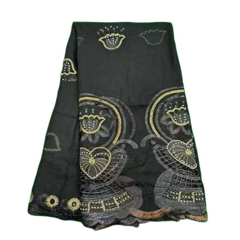 New Muslim Ramadan Hijab Femme Musulman Foulard Hijabs For Woman African Islam Dubai cotton Embroider Scarf Shawl 200x100cm