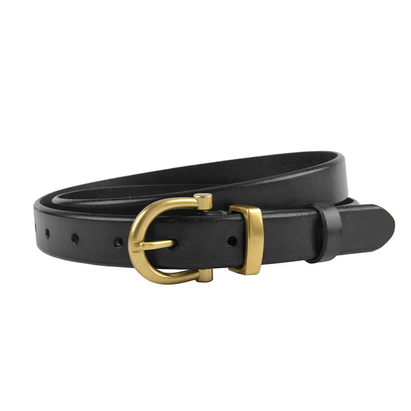 

2023 New Retro Simple Style Women's Leather Waist Belt with Artistic Flair