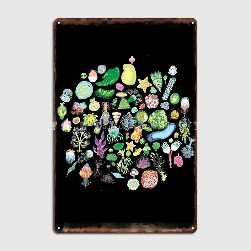 Ocean Slugs Tasty Cacti Плакат Металлическая Табличка Кино Гараж Классический Настенный