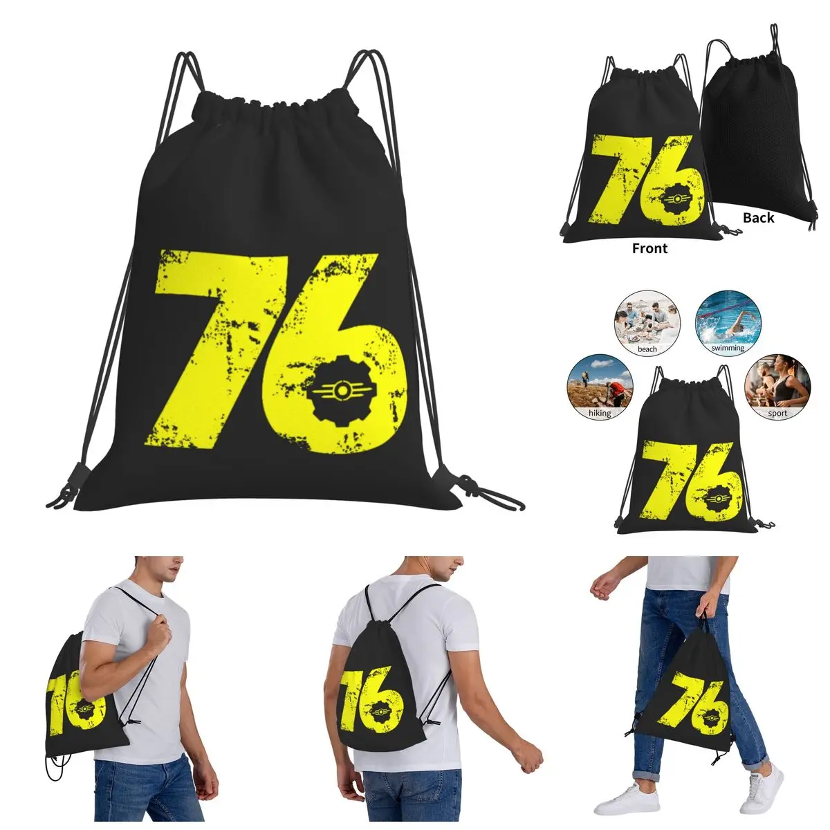 

Blanket roll Vault Dweller Classic Humor Graphic Hot Sale Drawstring Bags Gym Bag Backpack