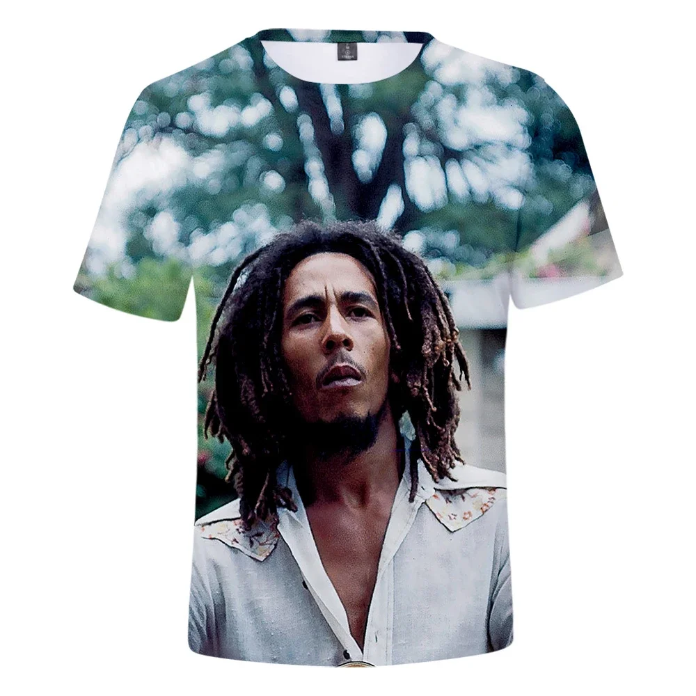 

2023 Rapper Bob Marley 3D Printed T-shirt Unisex Summer Fashion Short Sleeve Men Women Hip Hop Harajuku Streetwear Clothes Tops
