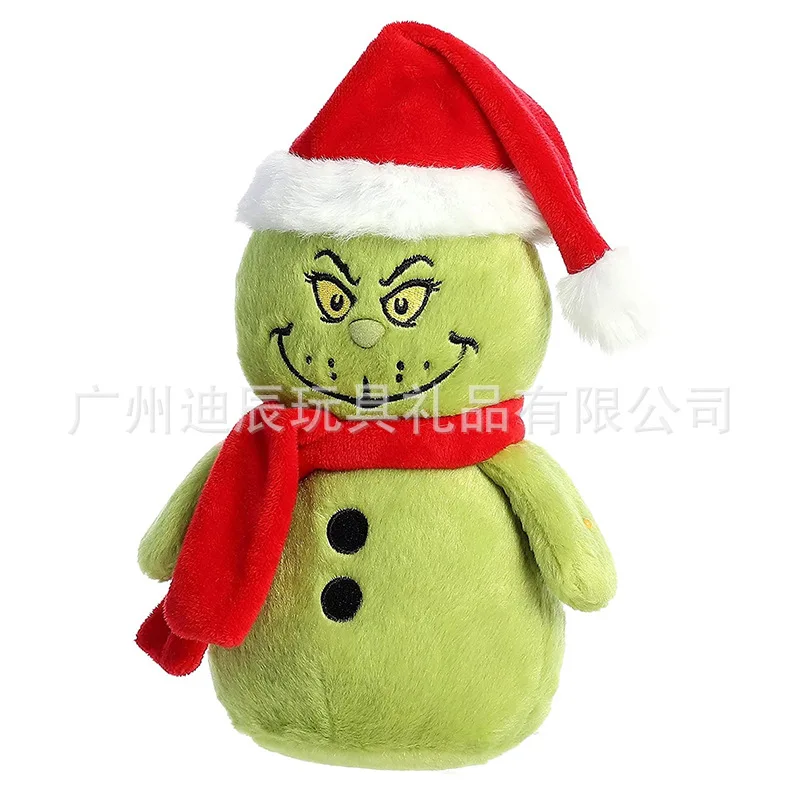 

Christmas Green Haired Monster Snowman Plush Doll Toys Children's Birthday Gifts Home Decorations