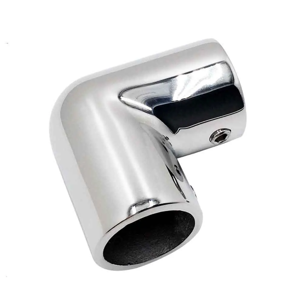 

Silver Boat Hand Rail Fitting 1PCS 316 Stainless Steel 90 Degree Accessories Elbow 22mm For Marine Boat For Yacht