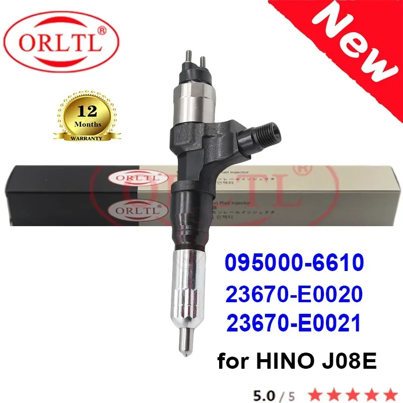НОВИНКА 095000 -6610 23670-E0020 23670-E0021 Форсунка Common Rail 23670E0020 23670E0021 23670 E0020 E0021для HINO J08E 2