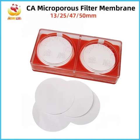 WEIAI 13/25/47/50 мм CA микропористая фильтрующая мембрана мембрана из целлюлозы и нитрата лабораторная микропористая мембрана 0,22/0,45 мкм