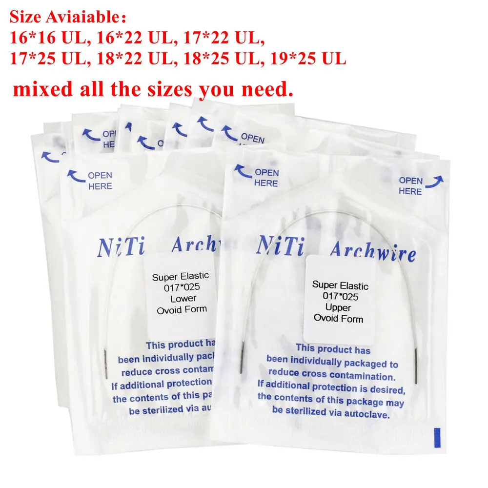 

1 Pc Dental Orthodontic Rectangular White Color Coated Niti Arch Wire Elastic