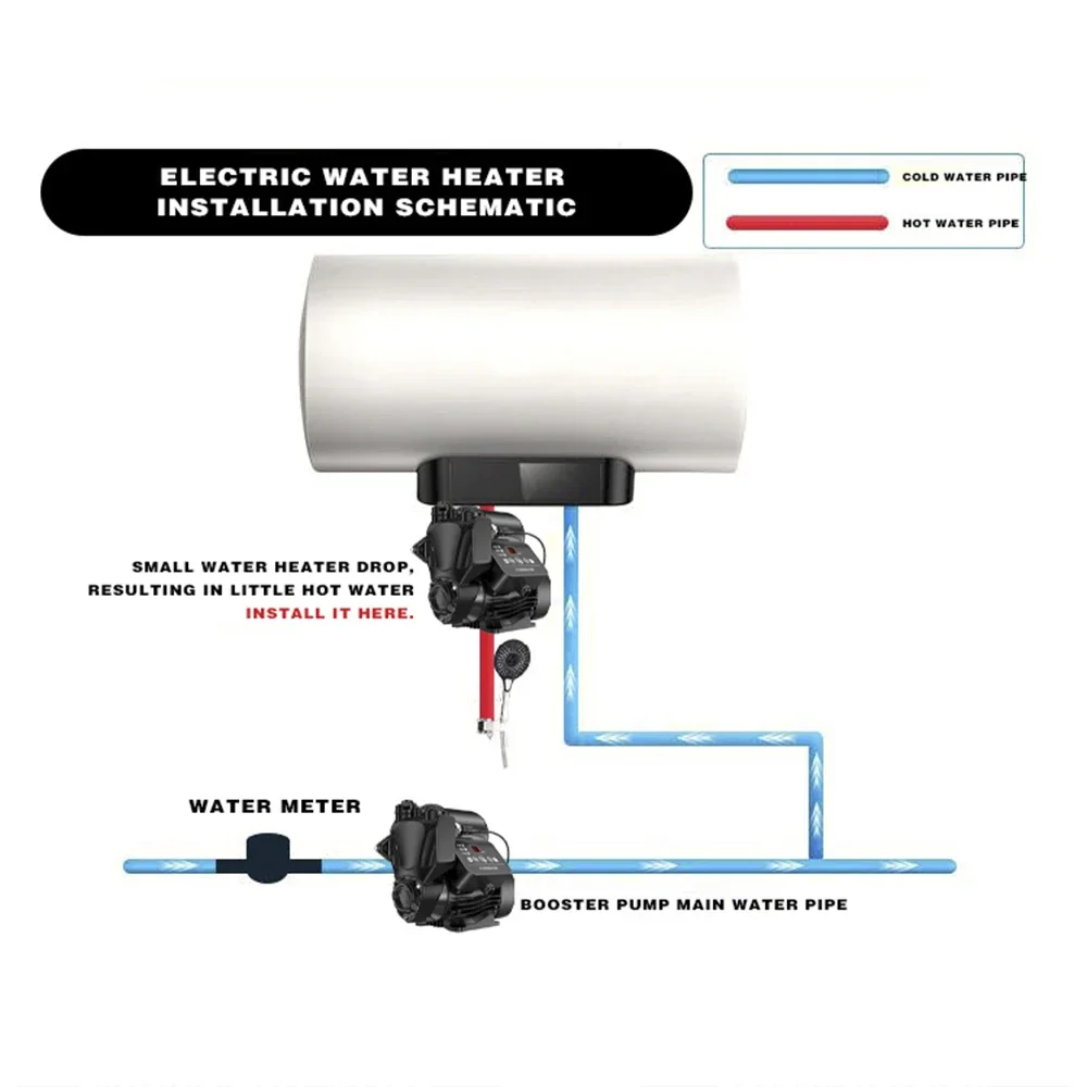 DONGMU DM-D2 Бустерный насос для домашнего использования полностью автоматический 220