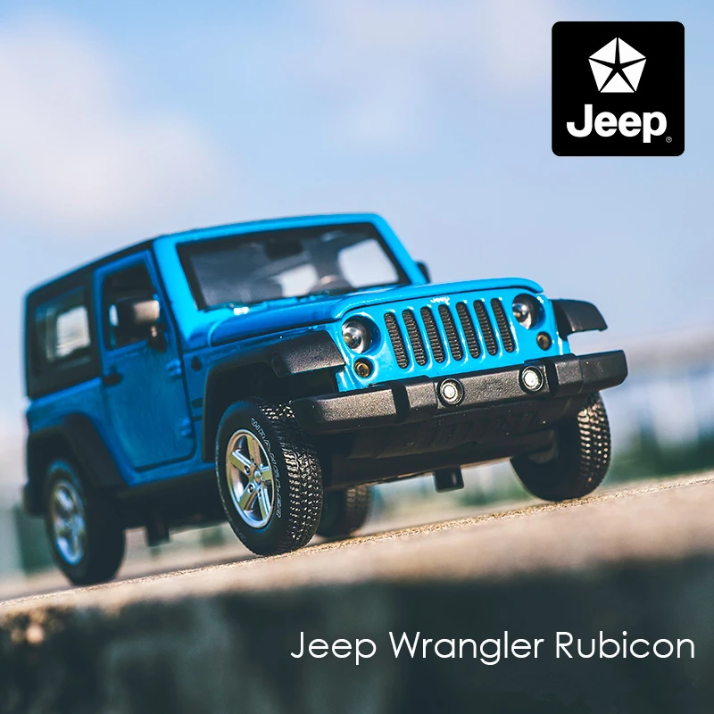 1:32 Jeeps Wrangler резиновая модель автомобиля из сплава литые высокие имитации