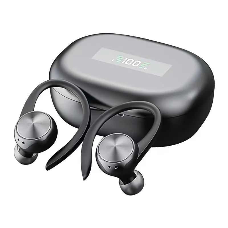 

Sports Bluetooth Wireless Headphones with Mic IPX5 Waterproof Ear Hooks Bluetooth Earphones HiFi Stereo Music Earbuds for Phone