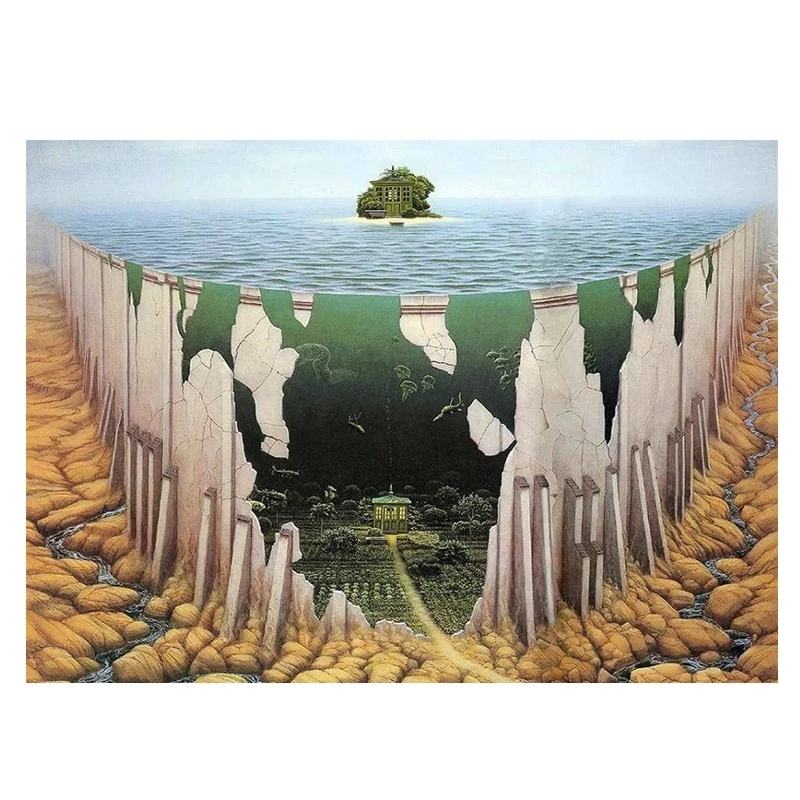 

Алмазная живопись «сделай сам», алмазная вышивка, круглая смола, алмазная вышивка крестиком, домашний Настенный декор 30x40 см, под морем