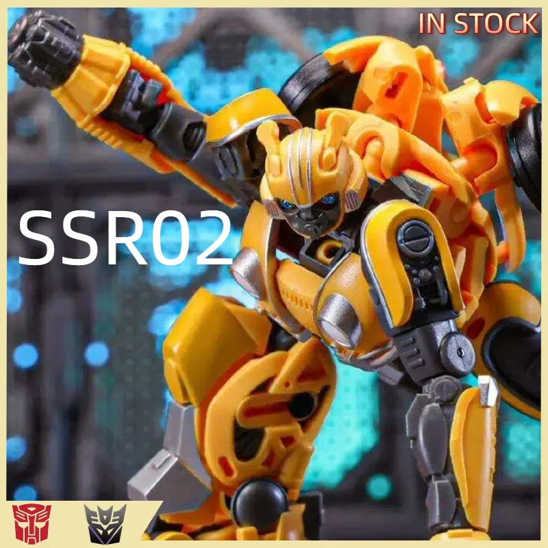 Фото В НАЛИЧИИ: Трансформируемые игрушки Original Lucky Cat SSR-02 SSR02 BEEBIGGERMEE, класс Deluxe, высота до 12 см, улучшенные детали из сплава, масштабная модель. №1