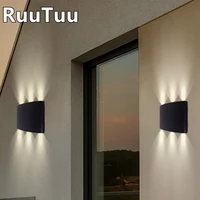 ac85 265v 8w 6w 4w 2w led waterproof wall light outdoor modern nordic style indoor wall lamps living room porch garden lamp