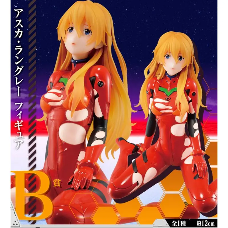 

Vicootor Original Japanese Anime EVA Ichiban kuji Model Ayanami Rei Langley Asuka Collectible Anime Figurine For Boy
