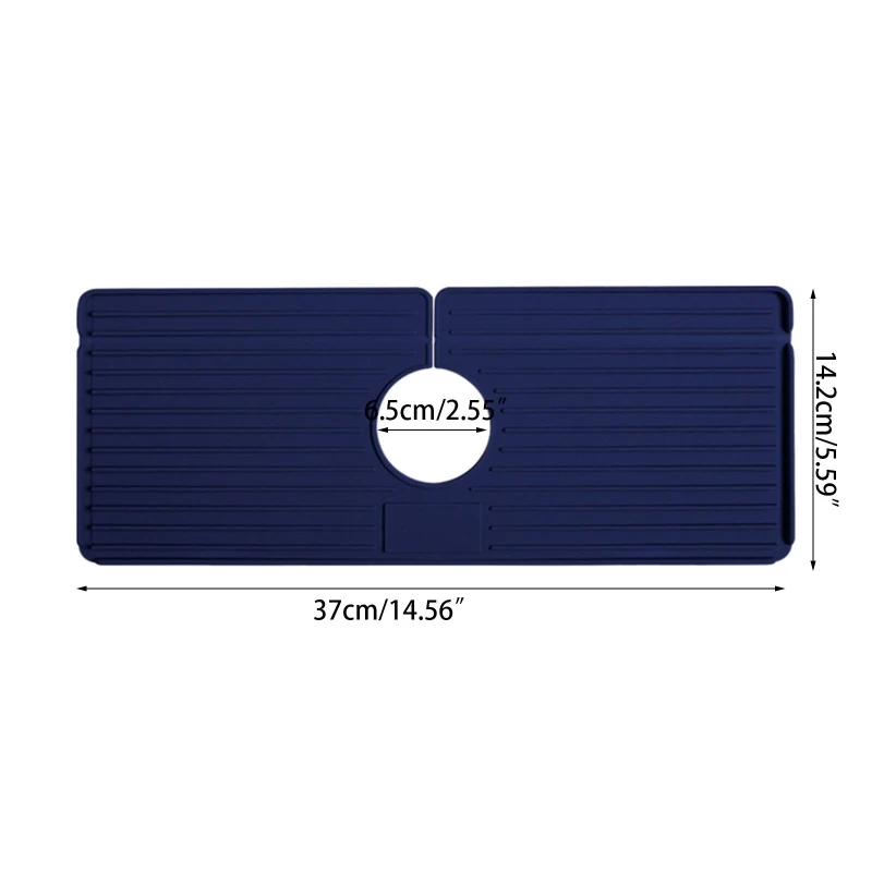 

R2LD Faucet Splash Guard Fits on Most Sink Faucet Silicone Faucet Protector Mats Moisture-proof Sink Splash Guard for Kitchen